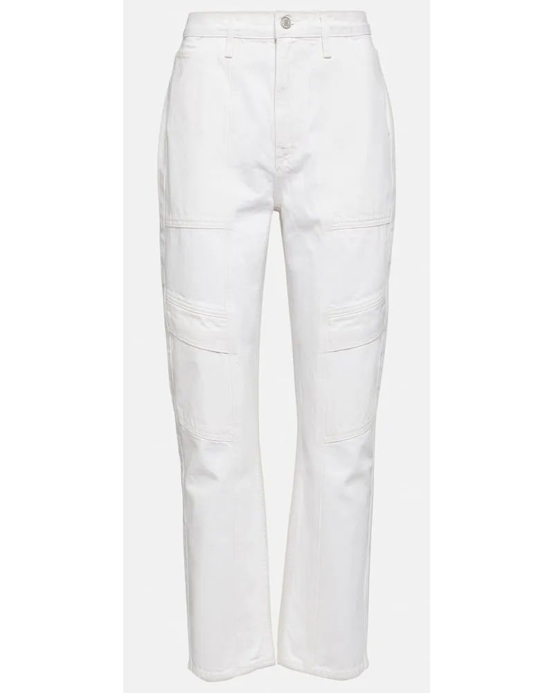 AGOLDE Pantaloni cargo Cooper in denim Bianco