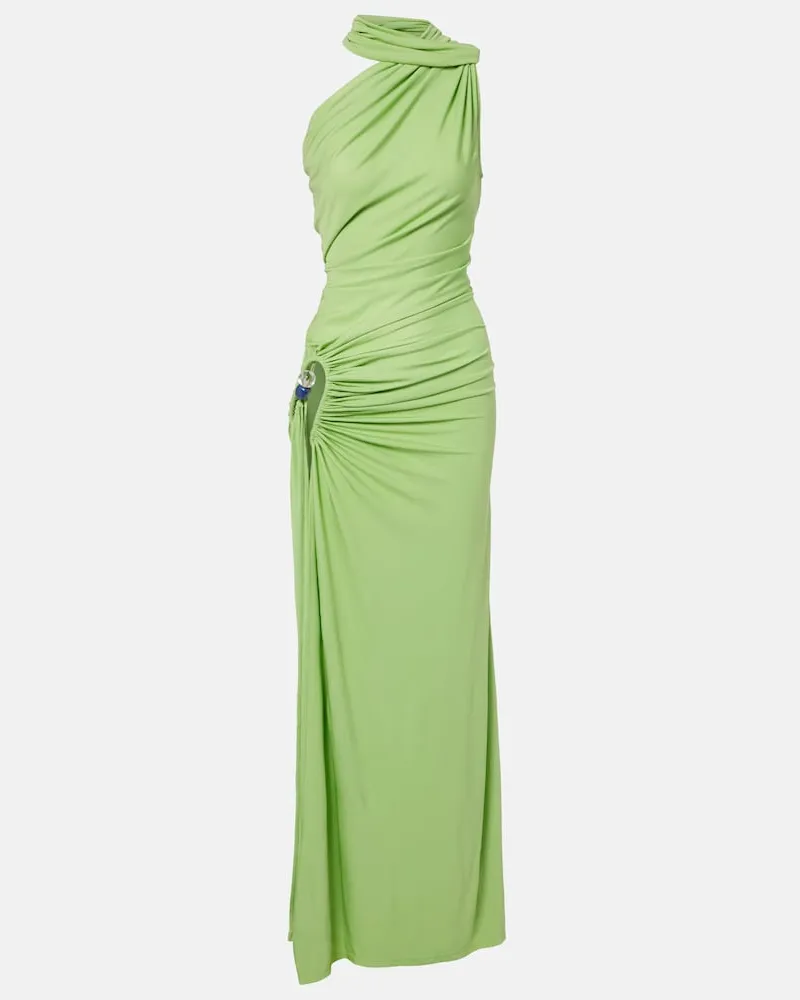 Christopher Esber Abito lungo con cut-out Verde
