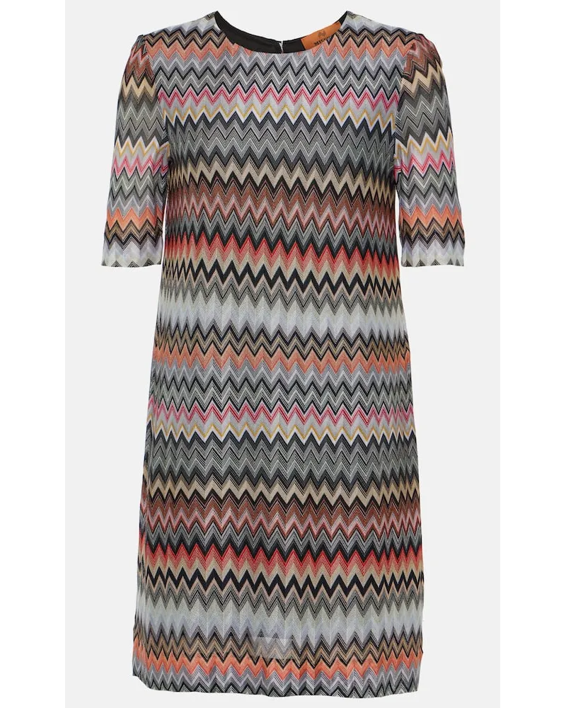 Missoni Miniabito in misto cotone a zig-zag Multicolore