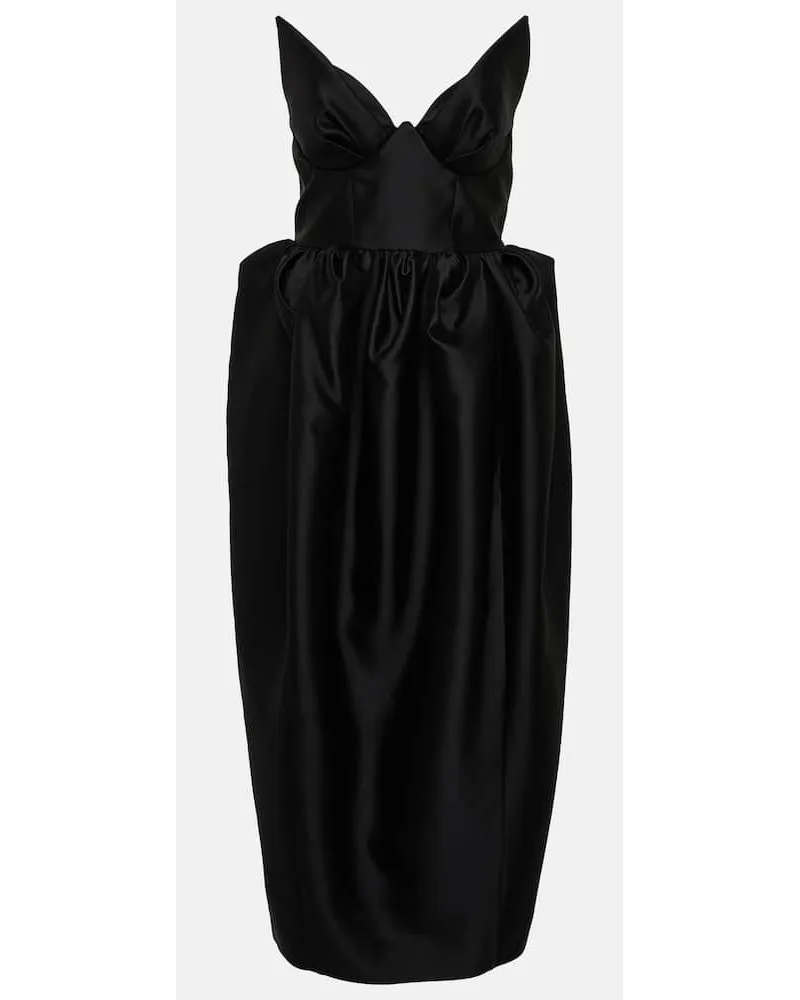 Zimmermann Abito midi Matchmaker in seta e lana Nero