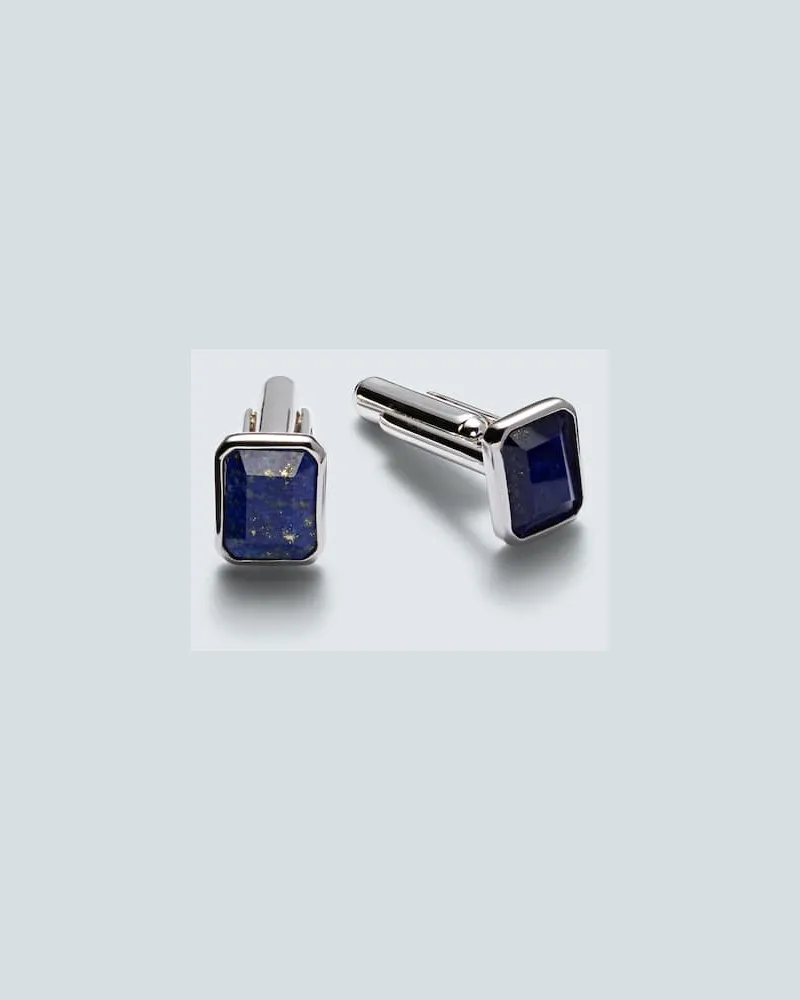 MATEO Gemelli in argento sterling con lapislazzuli Argento