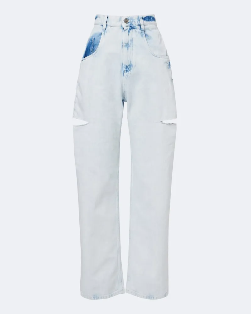 Maison Margiela Jeans barrel con cut-out Blu