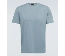 T-shirt in jersey di misto cotone