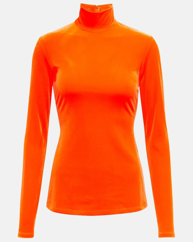 Victoria Beckham Lupetto in velluto Arancione