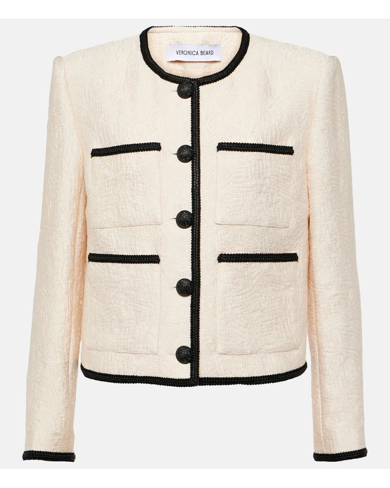 Veronica Beard Giacca Darla in jacquard Bianco