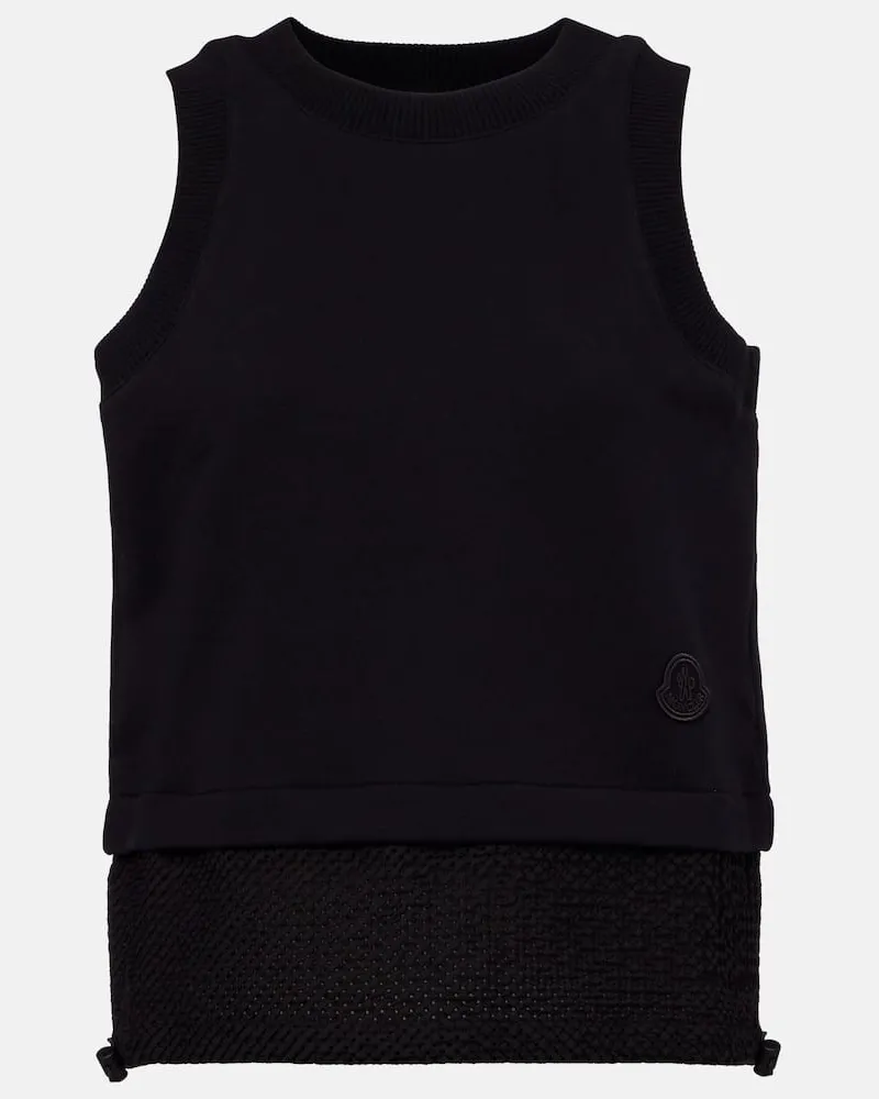 Moncler Top in cotone Nero