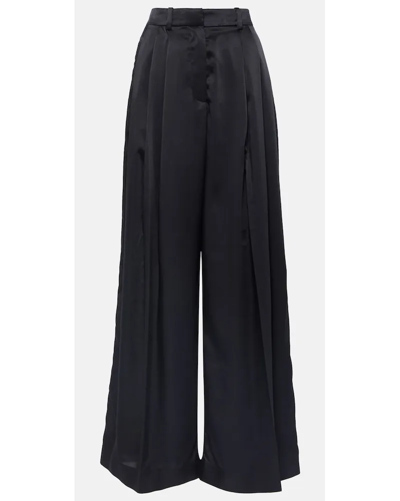 J.W.Anderson Pantaloni a gamba larga in twill Nero