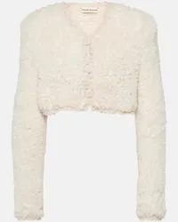 Magda Butrym Cardigan cropped Bianco