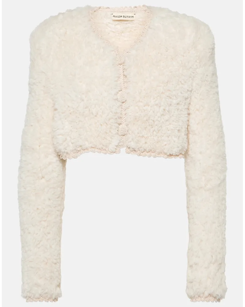 Magda Butrym Cardigan cropped Bianco