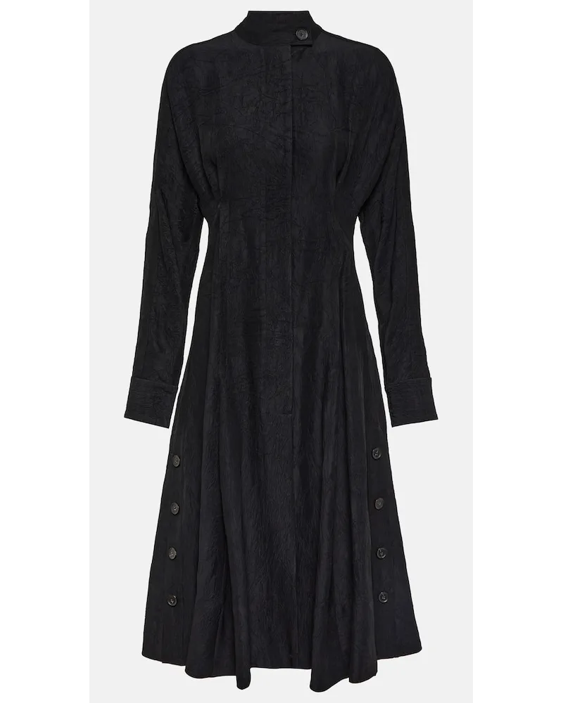 Proenza Schouler Abito midi in raso Nero