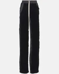 Rick Owens Pantaloni sportivi Dietrich in crêpe Nero