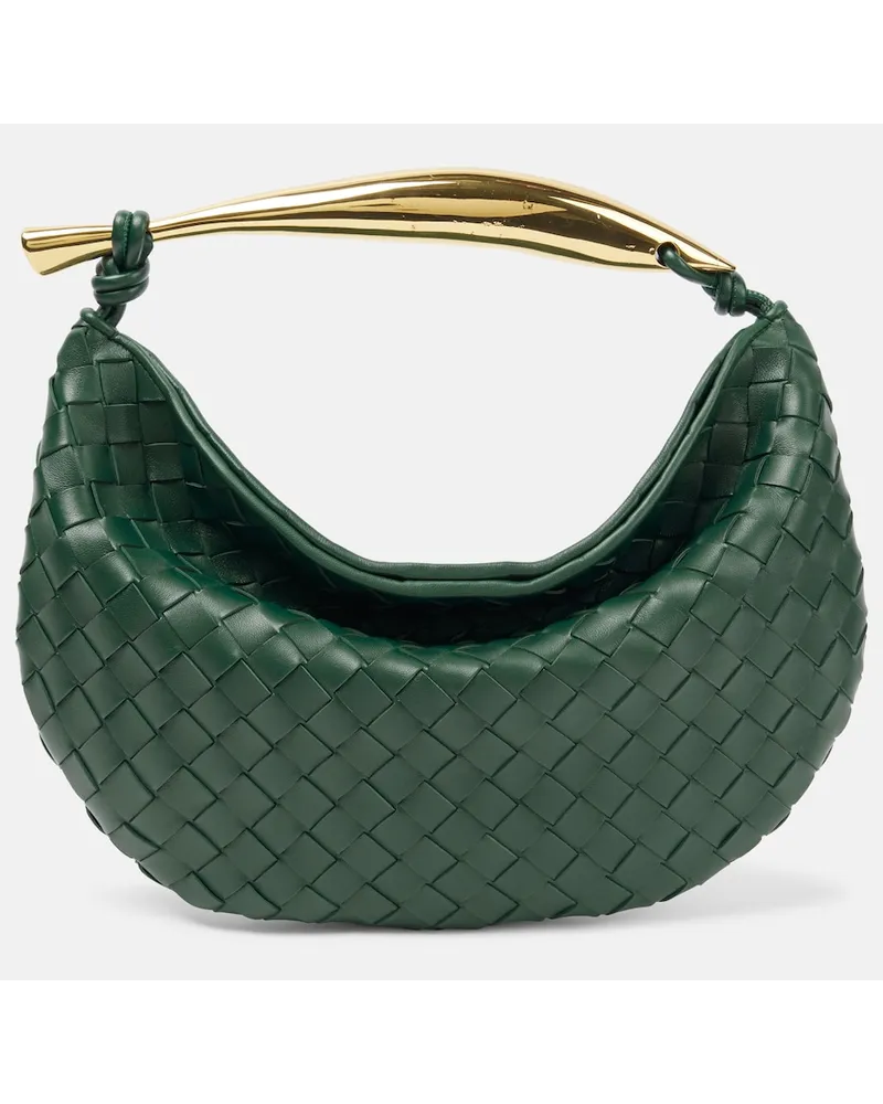 Bottega Veneta Borsa a spalla Sardine in pelle Verde