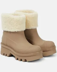 Chloé Chloé Stivaletti Raina con shearling Marrone