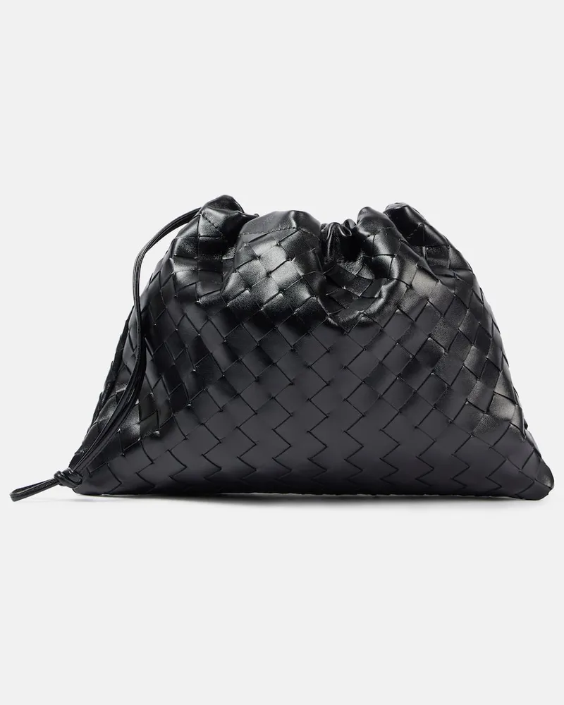 Bottega Veneta Clutch Dustbag Intrecciato in pelle Nero