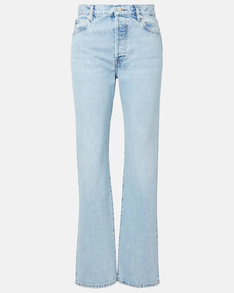 Frame Denim Jeans regular Staple a vita alta Blu