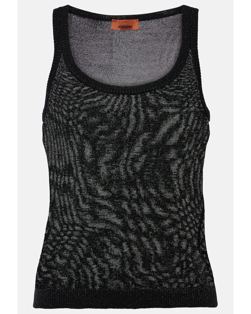 Missoni Top a righe con paillettes Multicolore