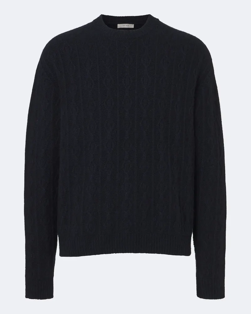 The Row Pullover Nanni in cashmere a trecce Blu