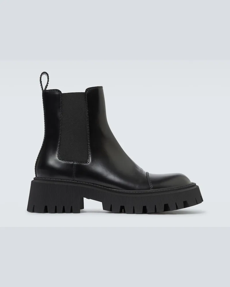 Balenciaga Stivaletti Tractor in pelle Nero