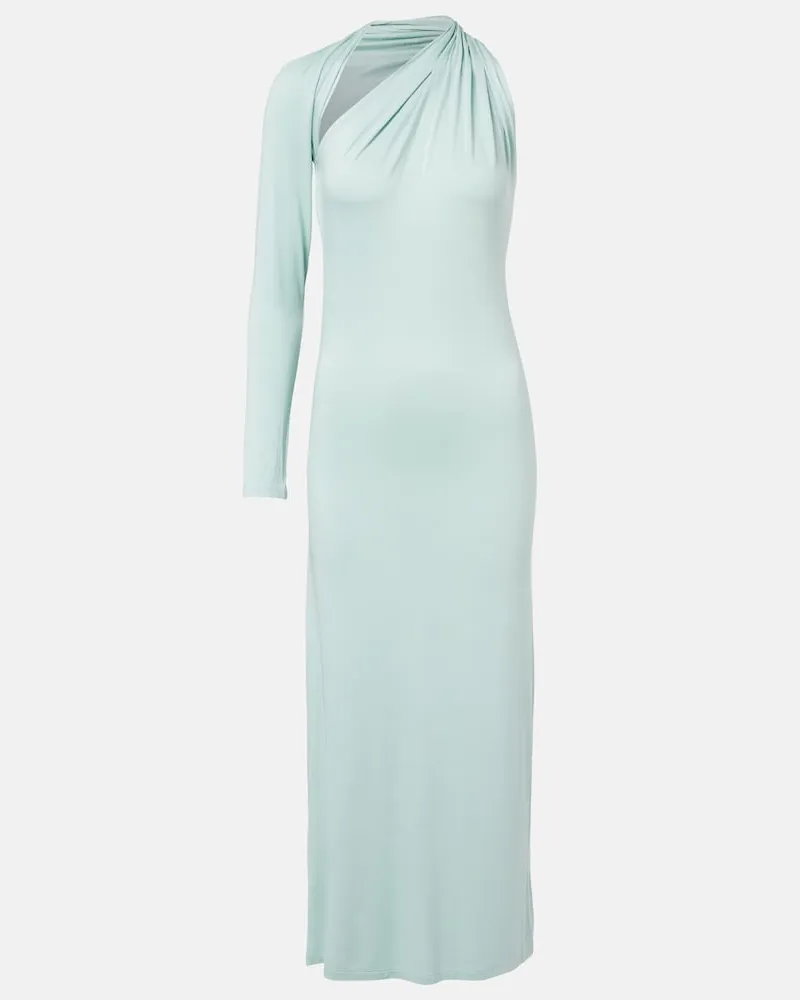Thierry Mugler Abito midi in jersey Blu