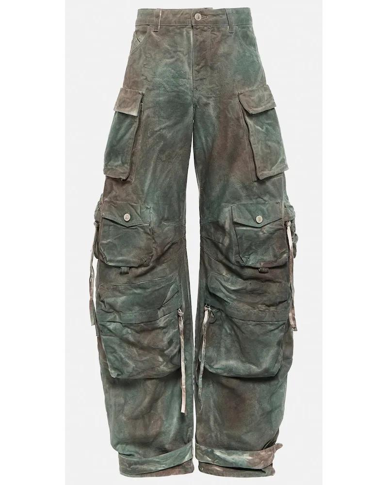 ATTICO Pantaloni di jeans cargo Fern Verde