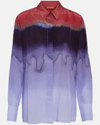 Altuzarra Camicia in seta con stampa Multicolore