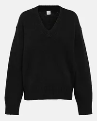 Totême Pullover in lana e cashmere Nero