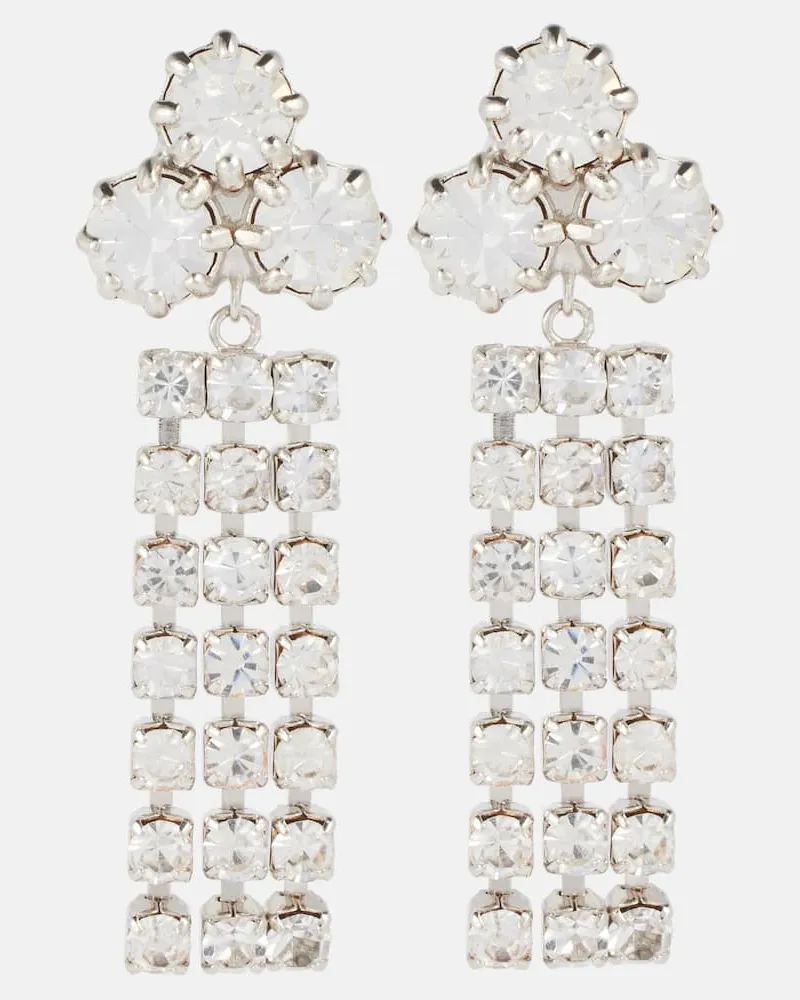 Jil Sander Orecchini con cristalli Argento