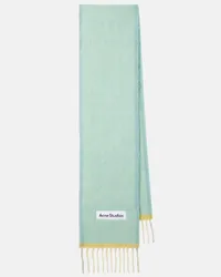 Acne Studios Sciarpa Vally in misto lana Blu