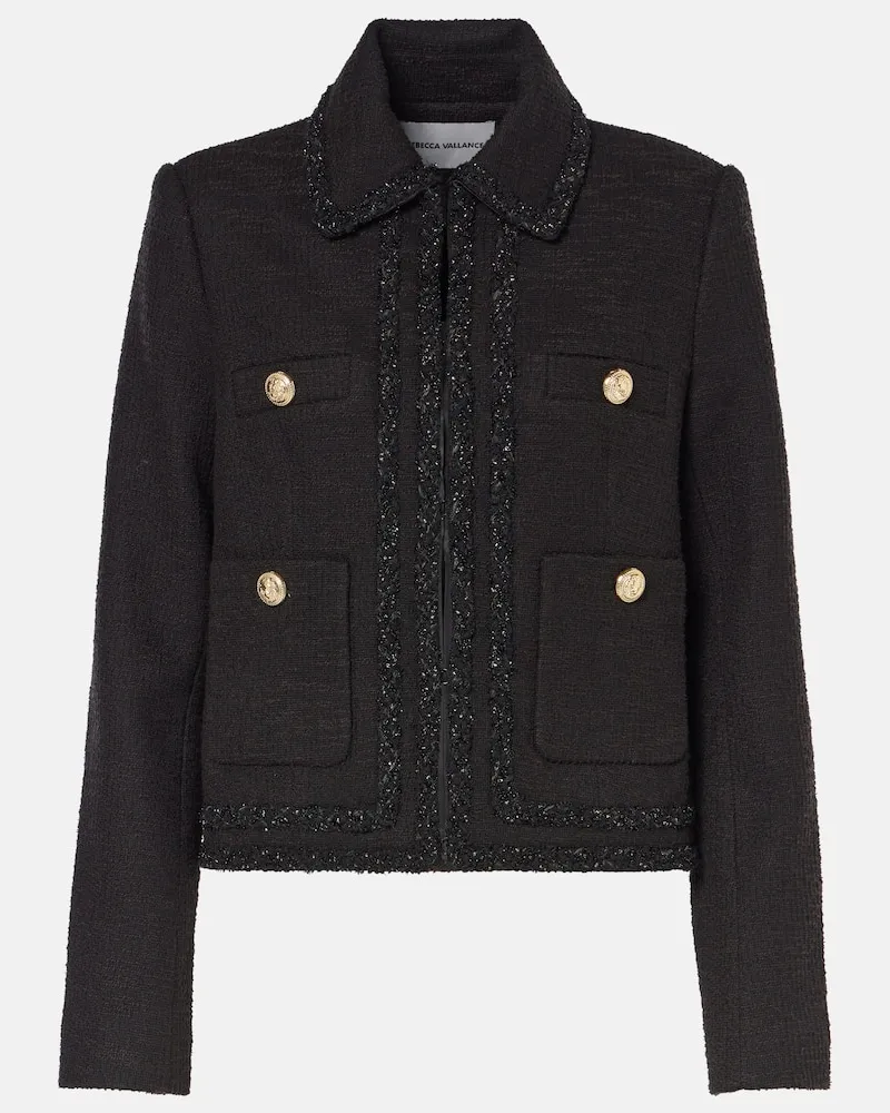 Rebecca Vallance Giacca Margo in bouclÃ Nero