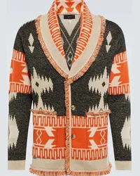 Alanui Cardigan Icon in cashmere e lino Multicolore