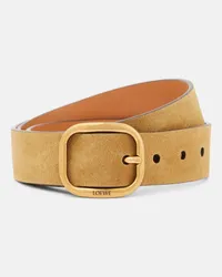 Loewe Cintura in suede Marrone