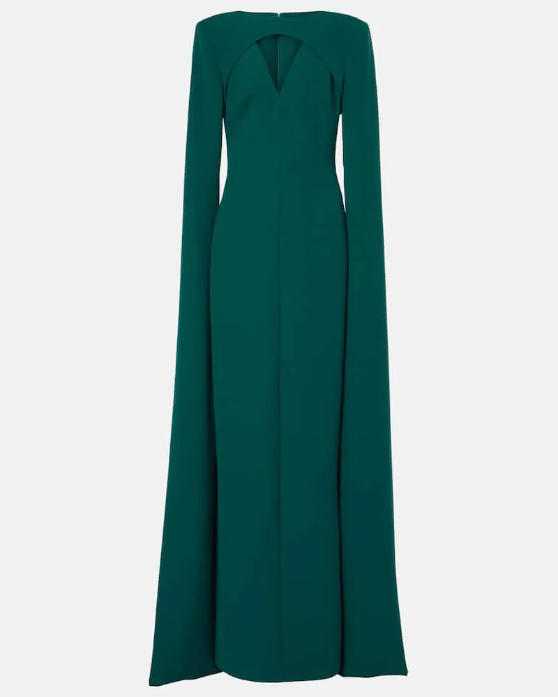 Safiyaa Abito lungo Sarita in crÃªpe con cut-out Verde