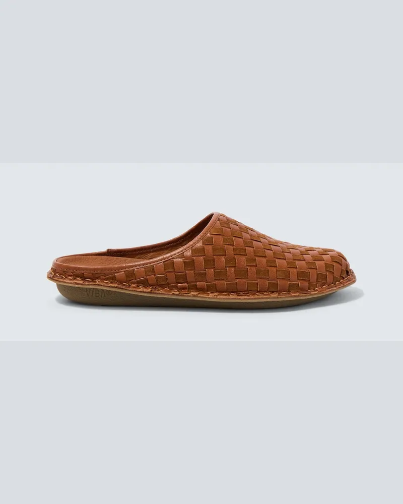 Comme des Garçons Comme des GarÃ§ons Homme x VIBAe - Mules in pelle e suede Marrone