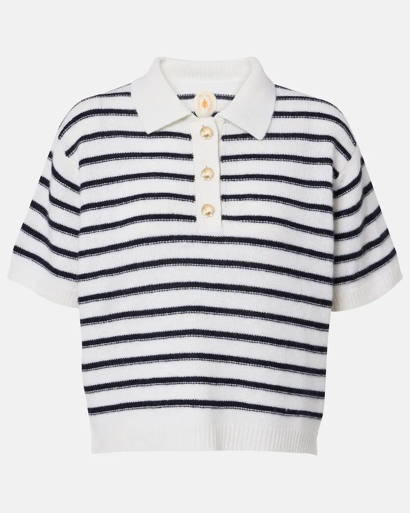 Jardin des Orangers Polo in lana e cashmere Bianco
