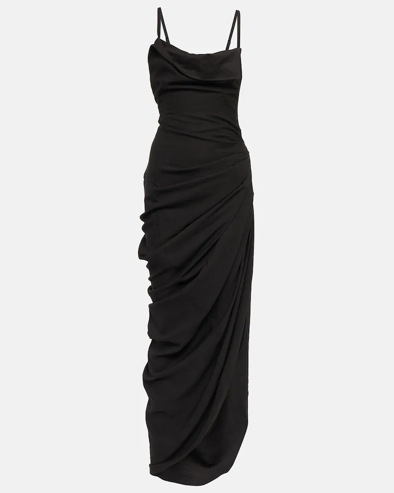 Jacquemus Abito lungo La Robe Saudade Nero