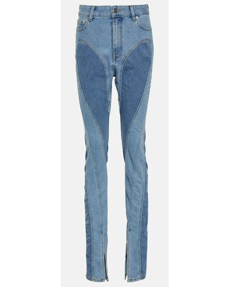 Thierry Mugler Jeans skinny Spiral Blu