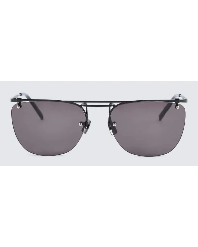 Saint Laurent Occhiali aviator SL 600 Nero