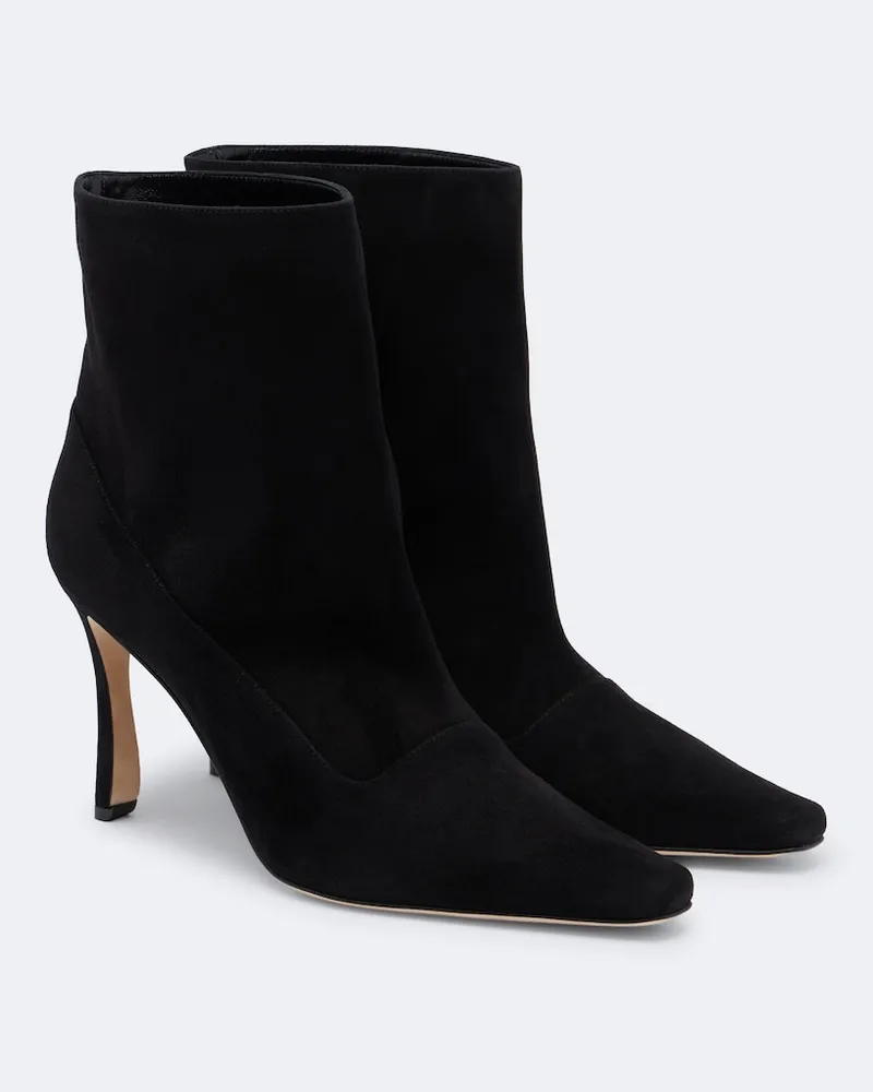 Manolo Blahnik Stivaletti Gostatu in suede Nero