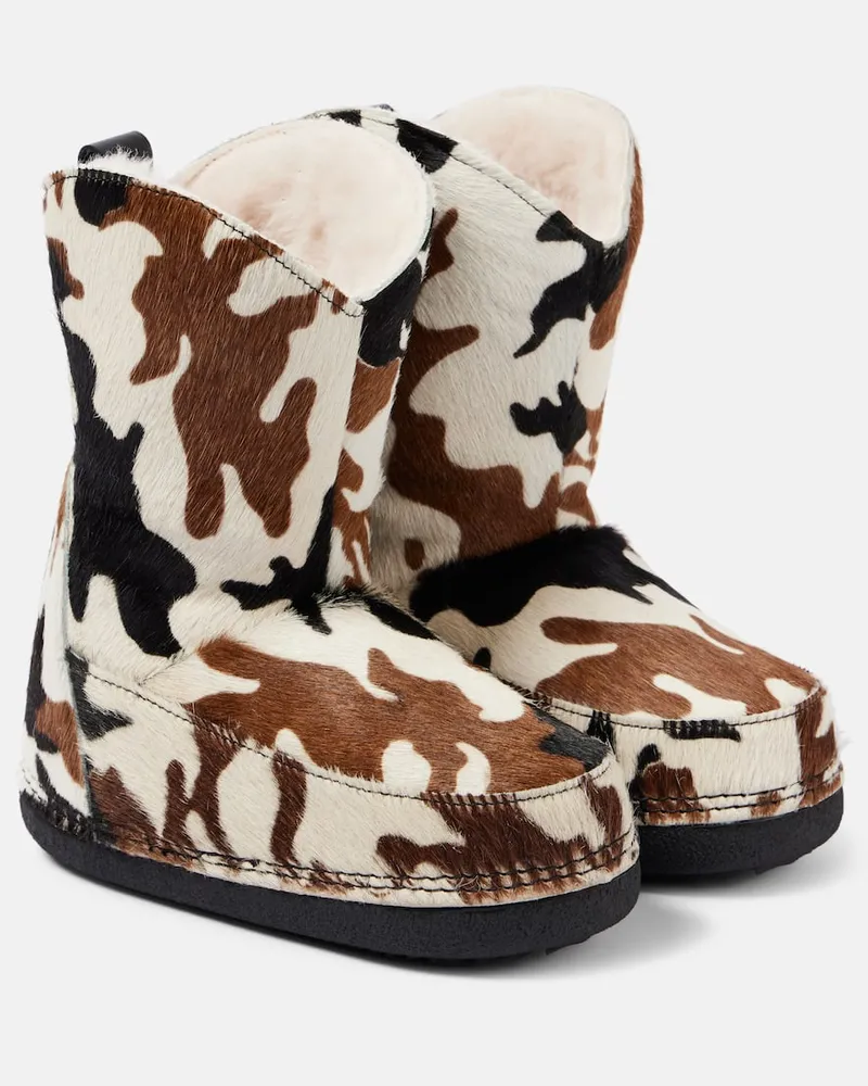 INUIKII Stivali da neve Cowboy Print Marrone