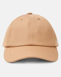 Jacquemus Cappello da baseball in canvas con logo Beige