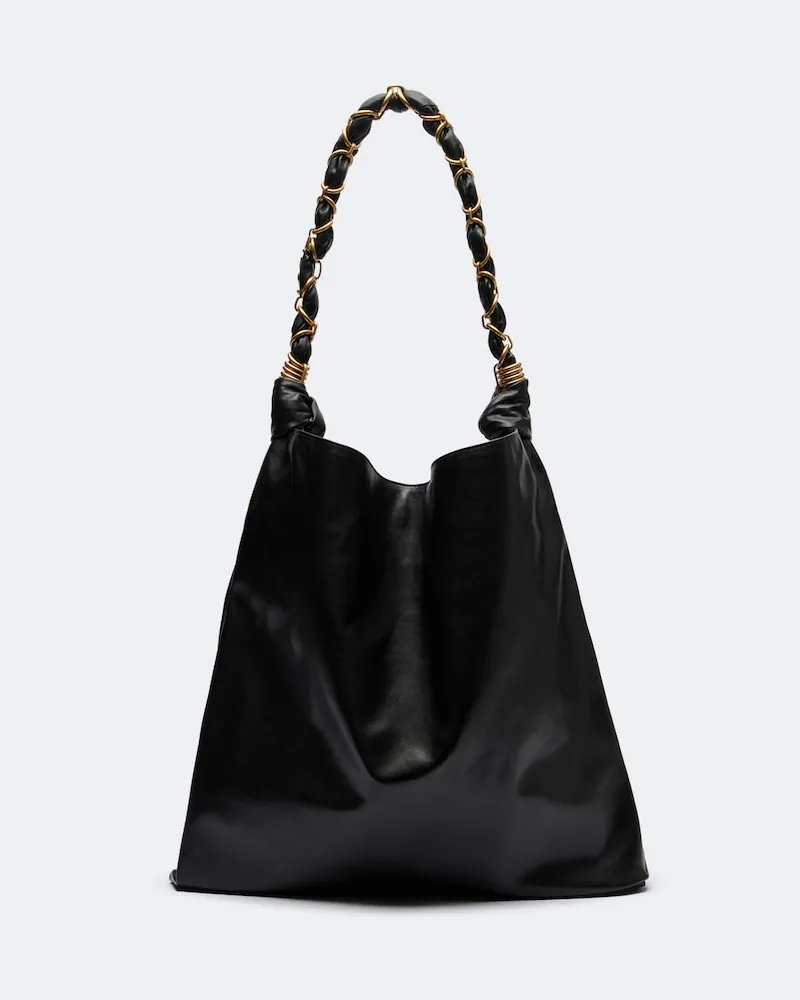 Saint Laurent Borsa a spalla Amalia in pelle Nero