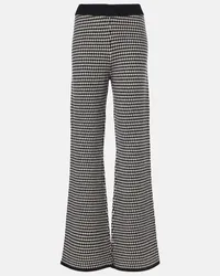 Jardin des Orangers Pantaloni in lana e cashmere Nero