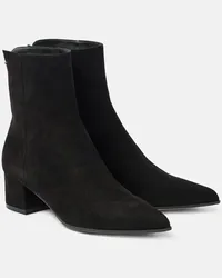 Gianvito Rossi Stivaletti Lyell 45 in suede Nero