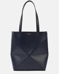 Loewe Borsa Puzzle Fold in pelle Blu