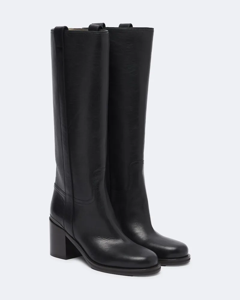 Brunello Cucinelli Stivali Monili in pelle Nero