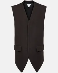 Bottega Veneta Gilet in misto cotone Nero