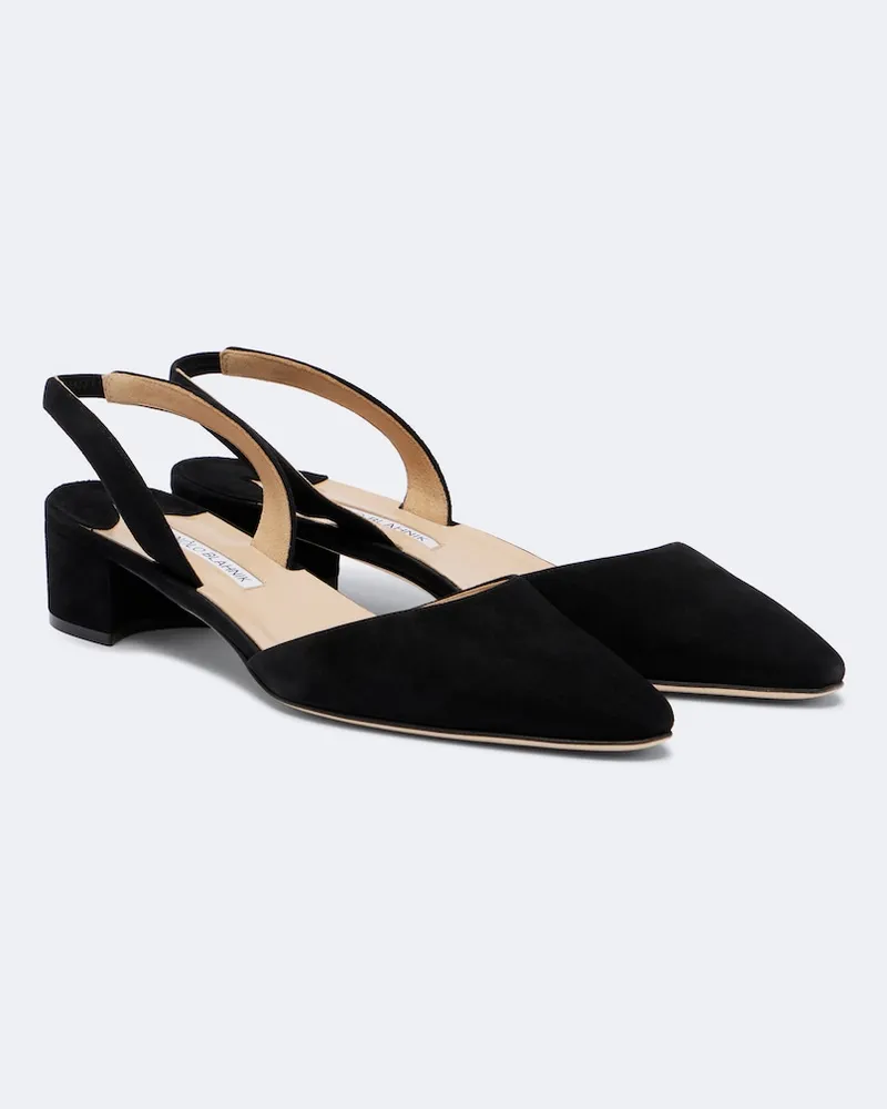 Manolo Blahnik Pumps slingback Aspro in pelle Nero