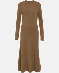 Joseph Abito midi in misto cashmere Marrone