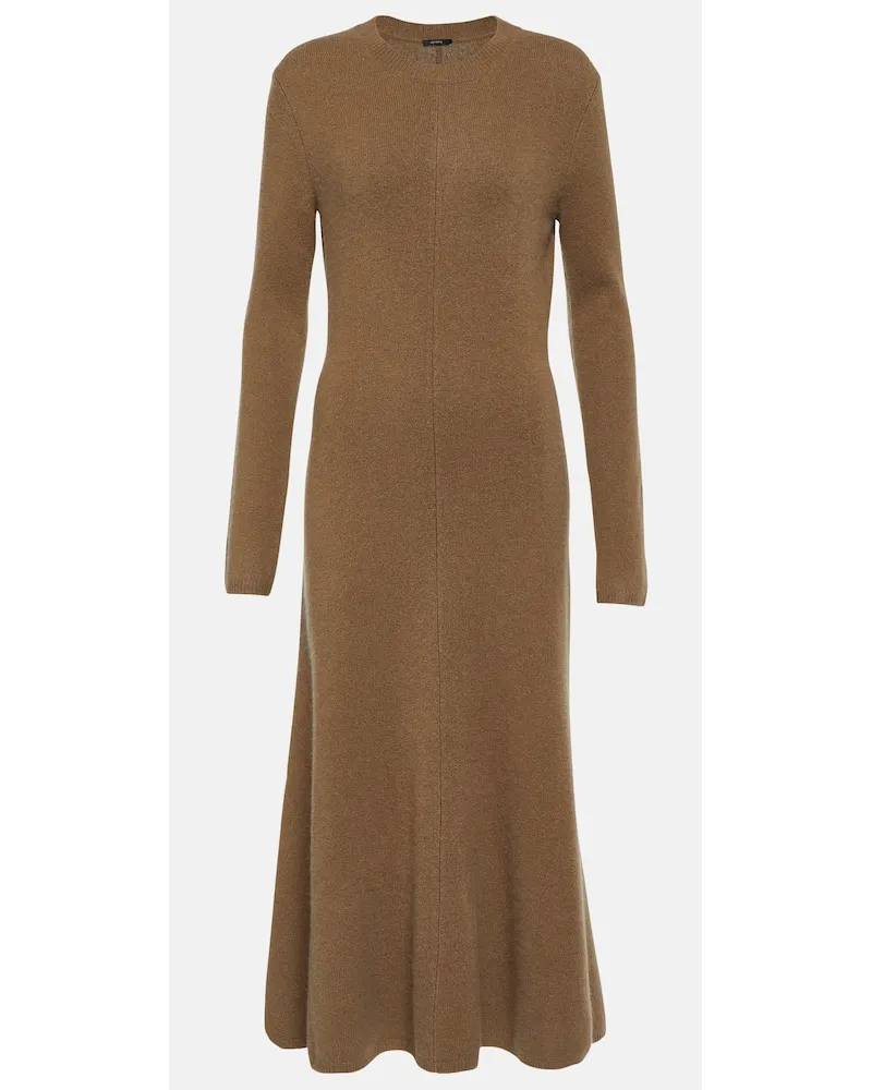 Joseph Abito midi in misto cashmere Marrone