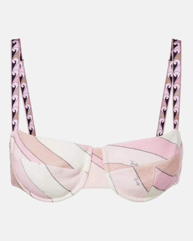 Emilio Pucci Top bikini Iride Rosa